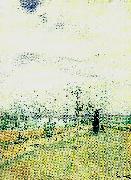 Carl Larsson korsbarsblom-kvinna i landskap oil painting reproduction